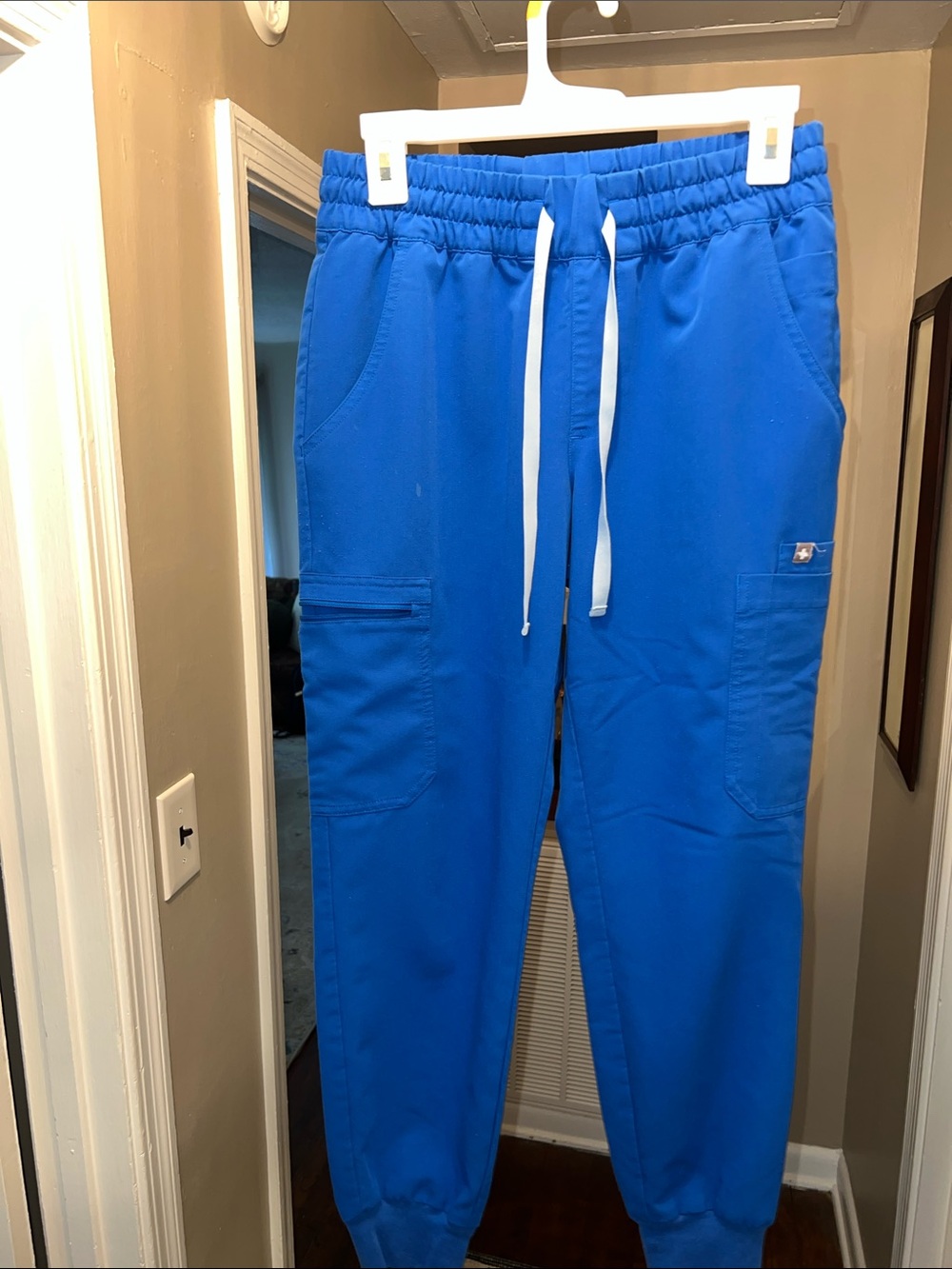 Figs Royal Blue Women's Drawstring Jogger Scrub Pants SP